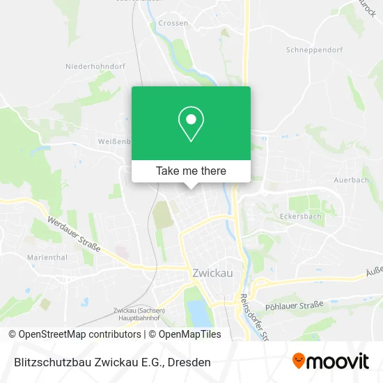 Карта Blitzschutzbau Zwickau E.G.
