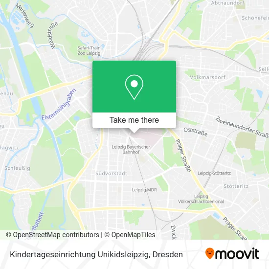 Карта Kindertageseinrichtung Unikidsleipzig