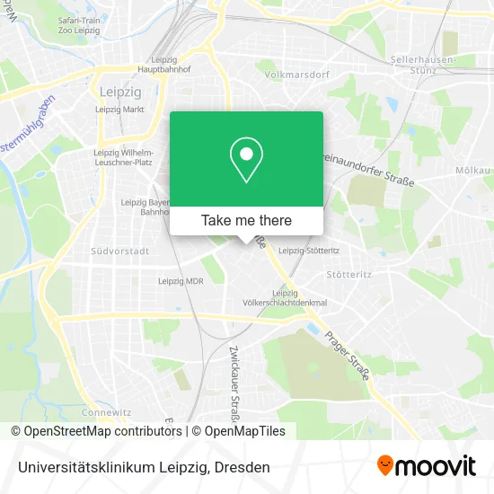 Карта Universitätsklinikum Leipzig