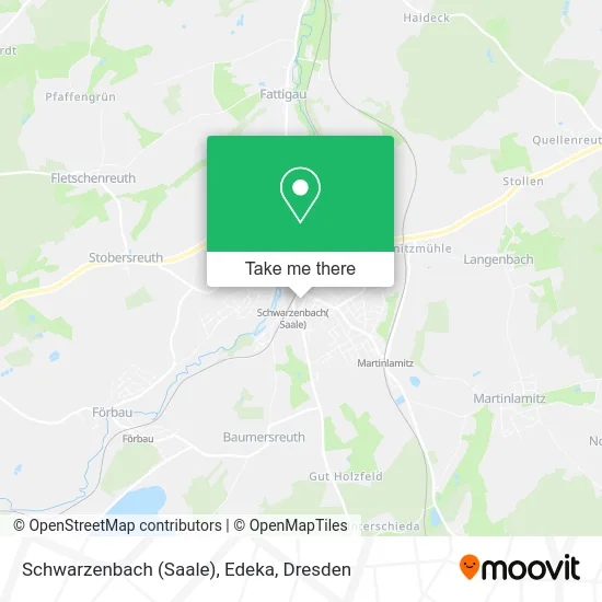 Карта Schwarzenbach (Saale), Edeka