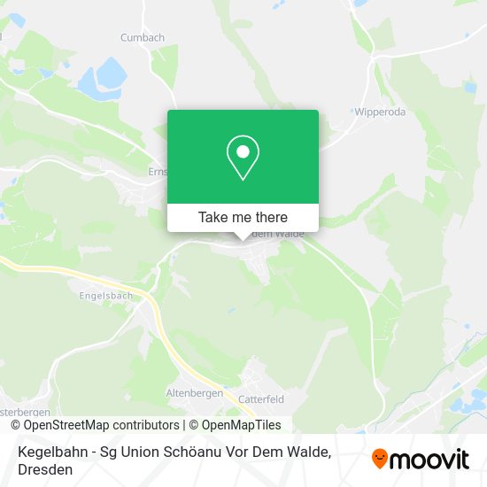 Карта Kegelbahn - Sg Union Schöanu Vor Dem Walde