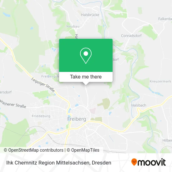Карта Ihk Chemnitz Region Mittelsachsen