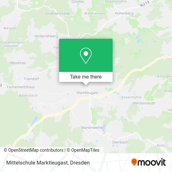 Карта Mittelschule Marktleugast