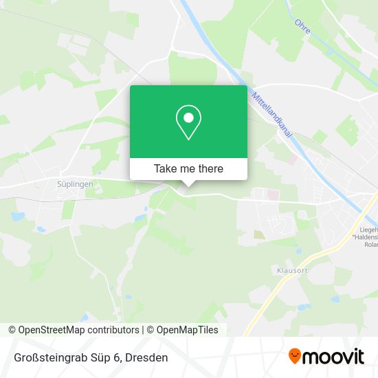 Карта Großsteingrab Süp 6