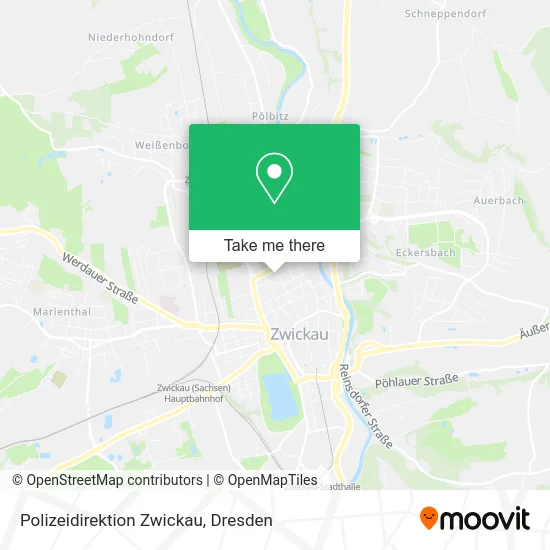 Карта Polizeidirektion Zwickau