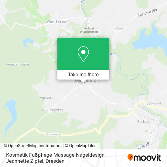 Карта Kosmetik-Fußpflege-Massage-Nageldesign Jeannette Zipfel