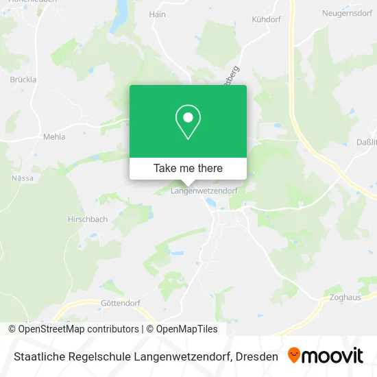 Карта Staatliche Regelschule Langenwetzendorf