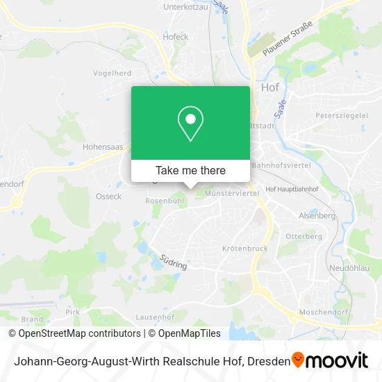 Карта Johann-Georg-August-Wirth Realschule Hof