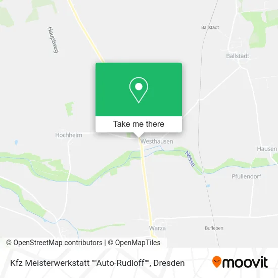 Карта Kfz Meisterwerkstatt ""Auto-Rudloff""