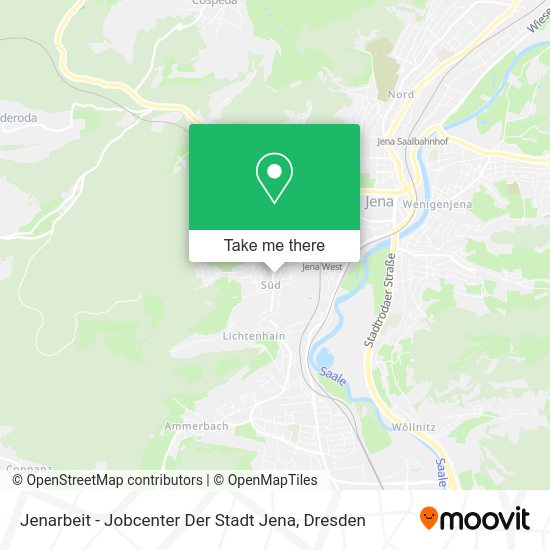 Карта Jenarbeit - Jobcenter Der Stadt Jena