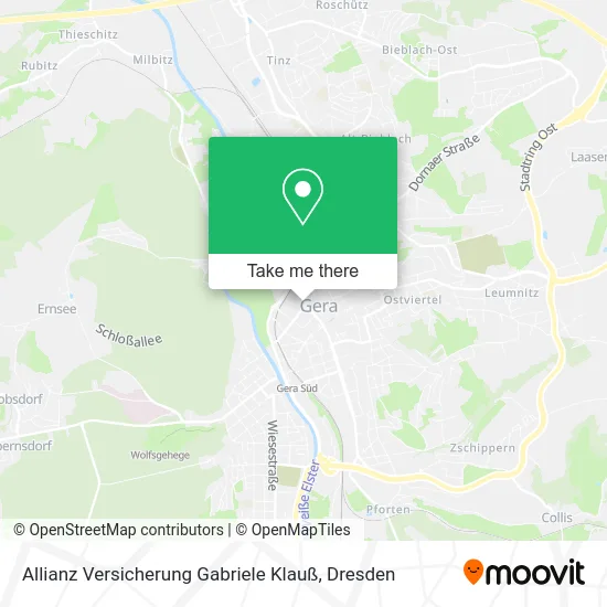 Карта Allianz Versicherung Gabriele Klauß
