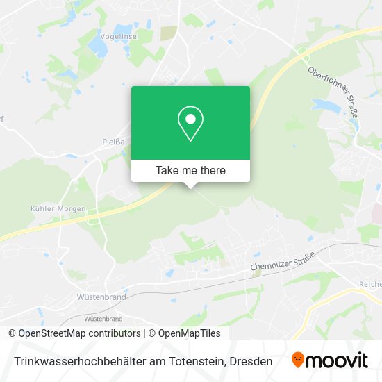 Карта Trinkwasserhochbehälter am Totenstein