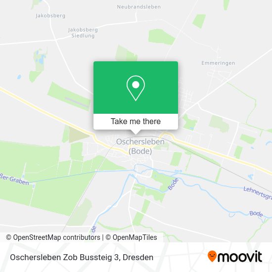 Карта Oschersleben Zob Bussteig 3