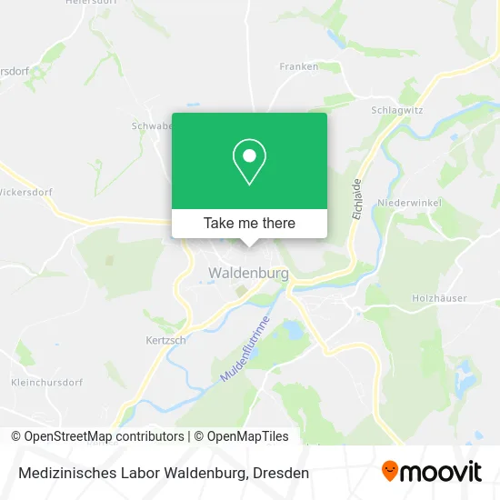 Карта Medizinisches Labor Waldenburg