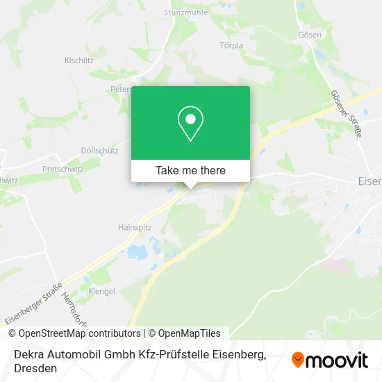 Карта Dekra Automobil Gmbh Kfz-Prüfstelle Eisenberg