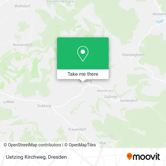 Карта Uetzing Kirchweg