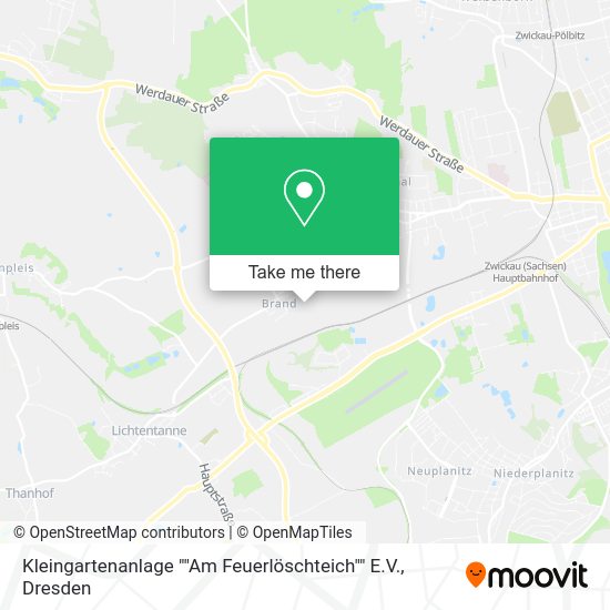 Карта Kleingartenanlage ""Am Feuerlöschteich"" E.V.
