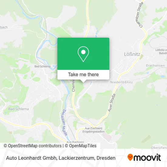 Карта Auto Leonhardt Gmbh, Lackierzentrum