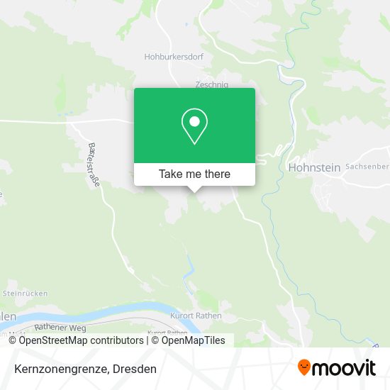 Карта Kernzonengrenze