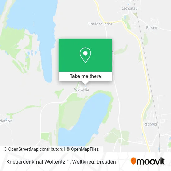 Карта Kriegerdenkmal Wolteritz 1. Weltkrieg