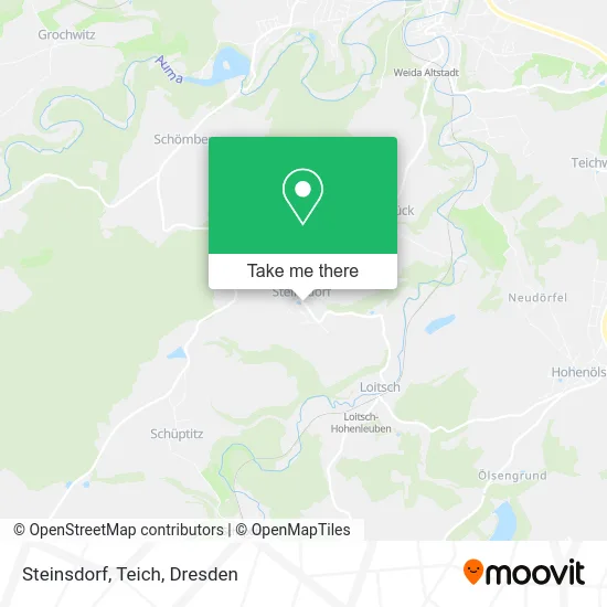 Карта Steinsdorf, Teich