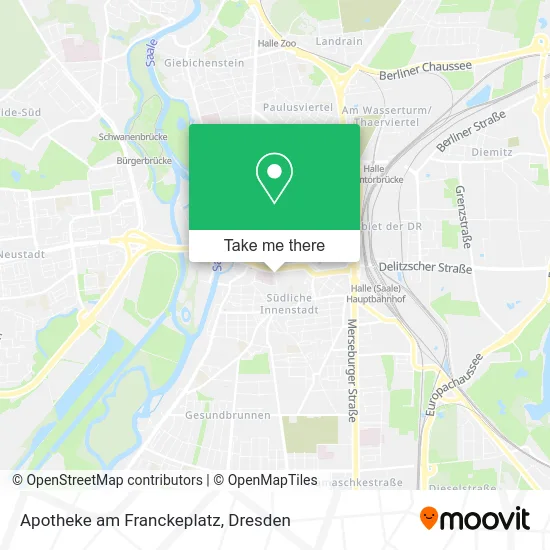 Карта Apotheke am Franckeplatz