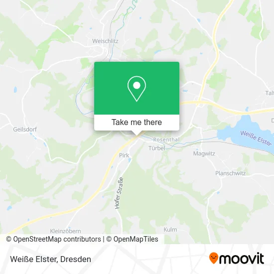 Карта Weiße Elster