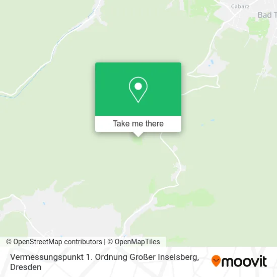 Карта Vermessungspunkt 1. Ordnung Großer Inselsberg