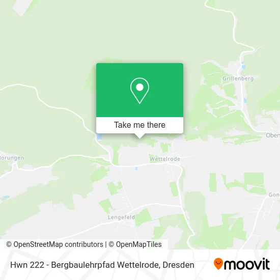 Карта Hwn 222 - Bergbaulehrpfad Wettelrode