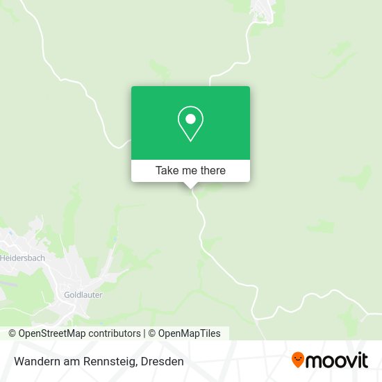 Карта Wandern am Rennsteig
