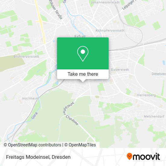 Карта Freitags Modeinsel