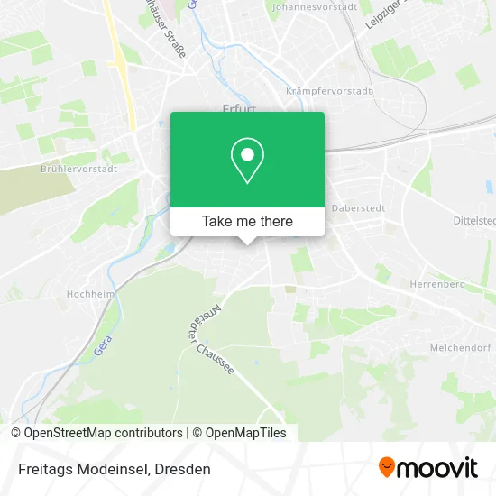 Карта Freitags Modeinsel
