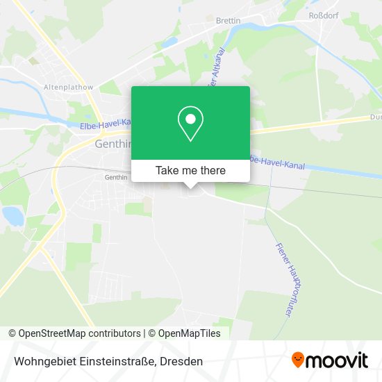 Карта Wohngebiet Einsteinstraße