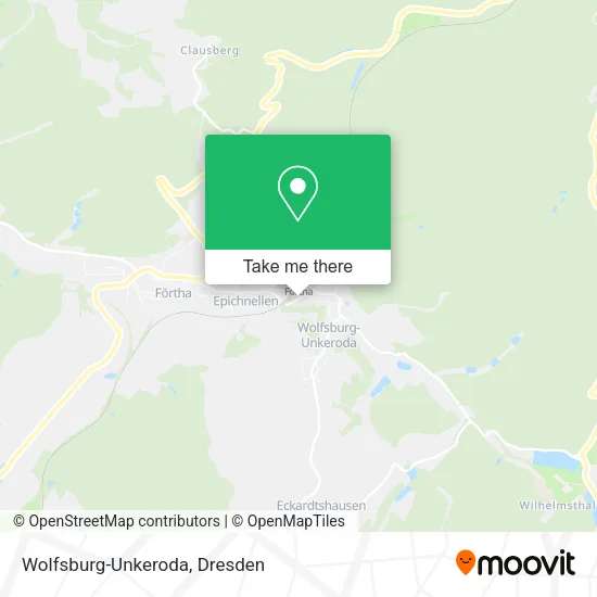 Карта Wolfsburg-Unkeroda