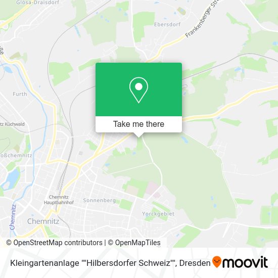 Карта Kleingartenanlage ""Hilbersdorfer Schweiz""