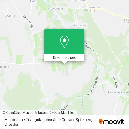 Карта Historische Triangulationssäule Cottaer Spitzberg