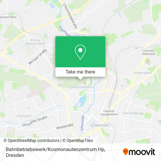 Карта Bahnbetriebswerk / Kosmonautenzentrum Hp