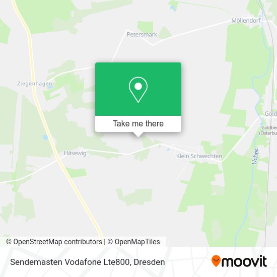 Карта Sendemasten Vodafone Lte800