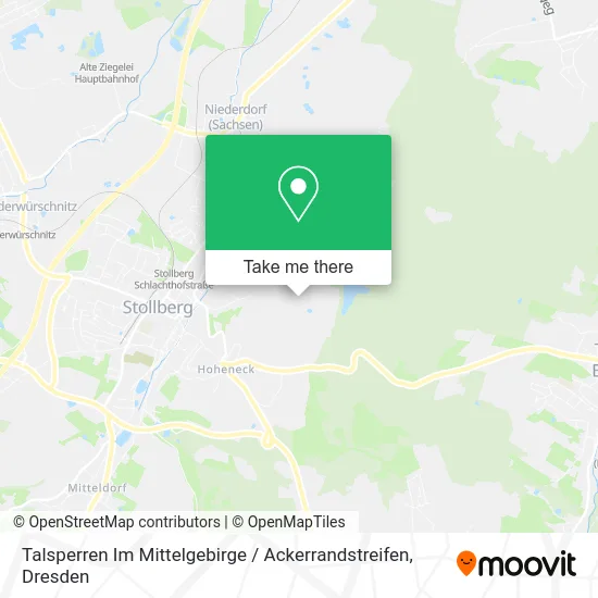 Карта Talsperren Im Mittelgebirge / Ackerrandstreifen
