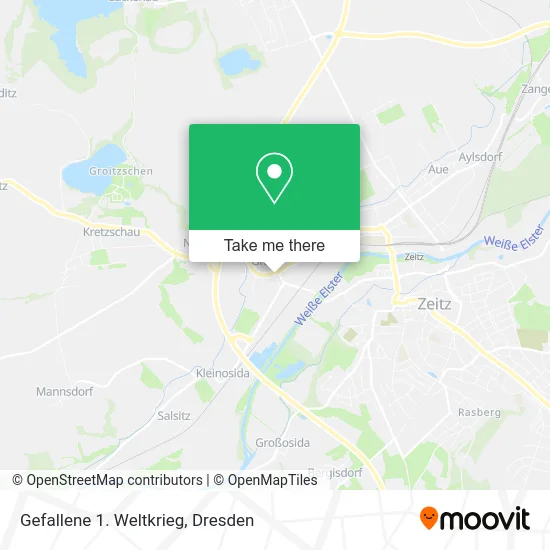 Карта Gefallene 1. Weltkrieg