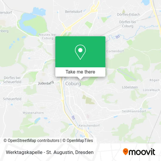 Werktagskapelle - St. Augustin map