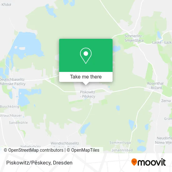 Карта Piskowitz/Pěskecy
