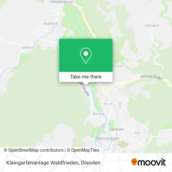 Карта Kleingartenanlage Waldfrieden