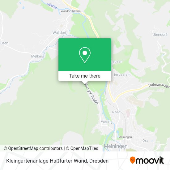 Карта Kleingartenanlage Haßfurter Wand