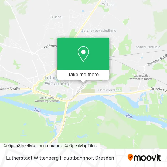Карта Lutherstadt Wittenberg Hauptbahnhof