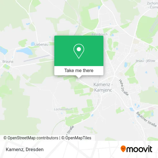 Kamenz map