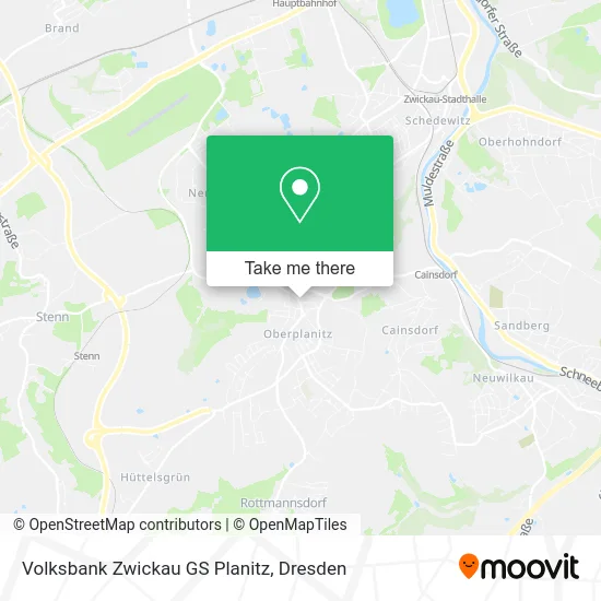 Карта Volksbank Zwickau GS Planitz