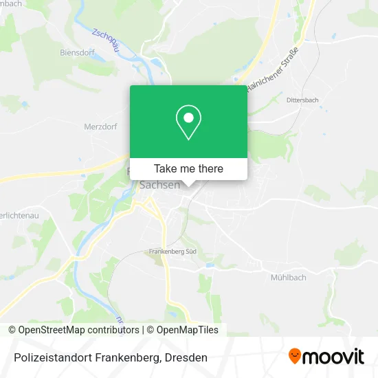 Карта Polizeistandort Frankenberg