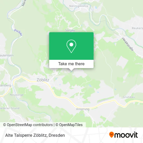Карта Alte Talsperre Zöblitz