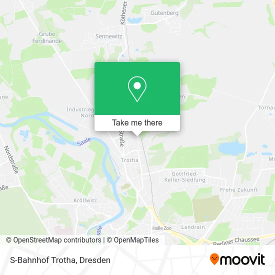 Карта S-Bahnhof Trotha